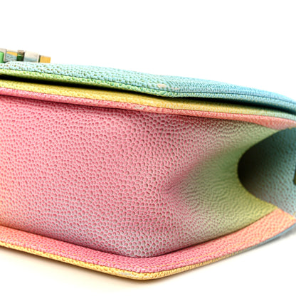 Chanel Caviar Quilted Medium Cuba Rainbow Boy Flap Multicolor 10 of 10