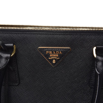 Prada Saffiano Medium Galleria Double Zip Tote Black 9 of 10