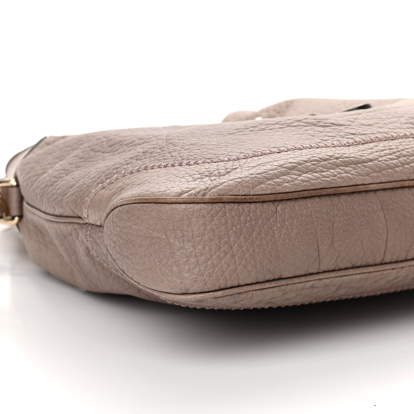 Pebbled Calfskin Medium New Jackie Shoulder Bag Grey