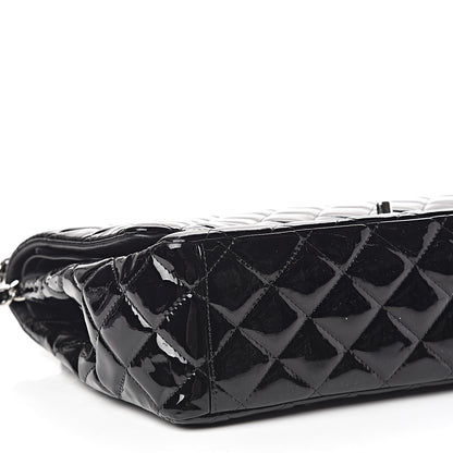 Chanel Patent Quilted Maxi Double Flap Black 8 of 12
