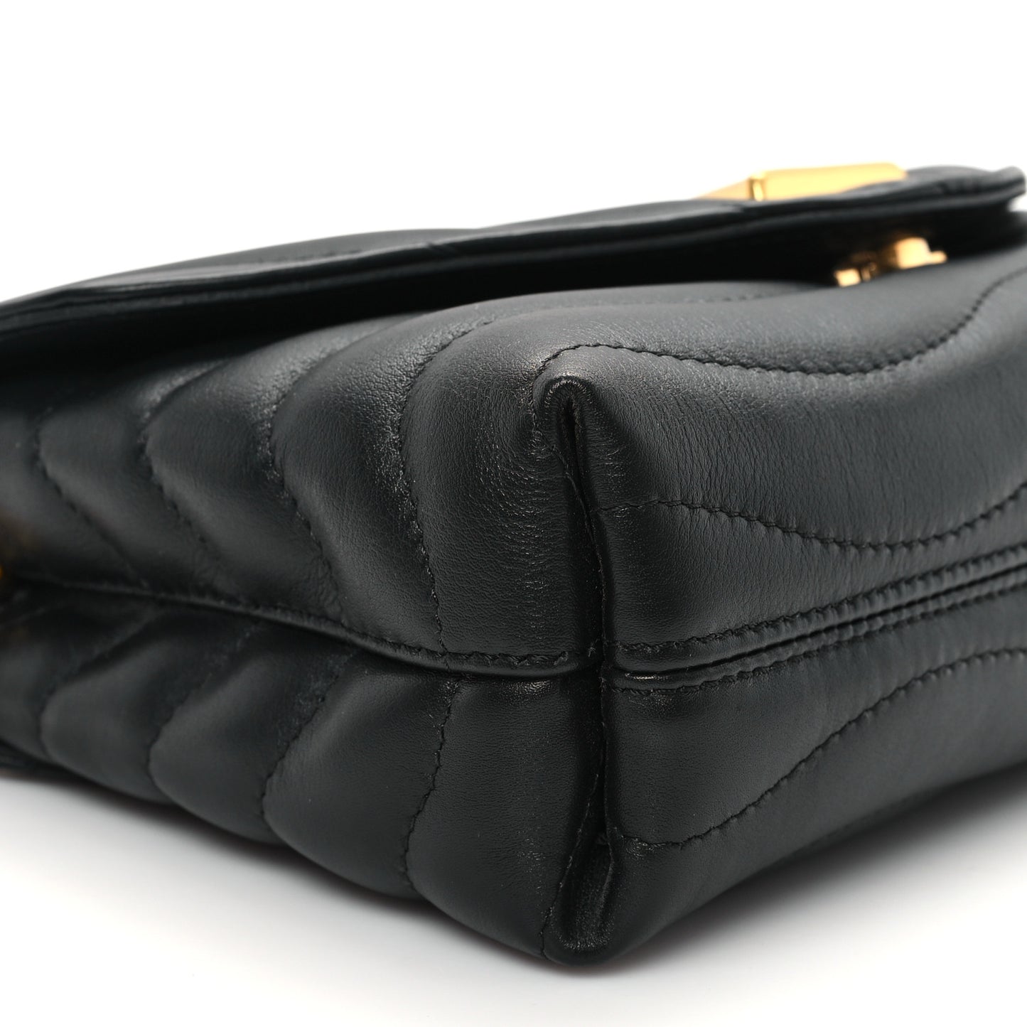 Calfskin LV New Wave Chain Bag Black