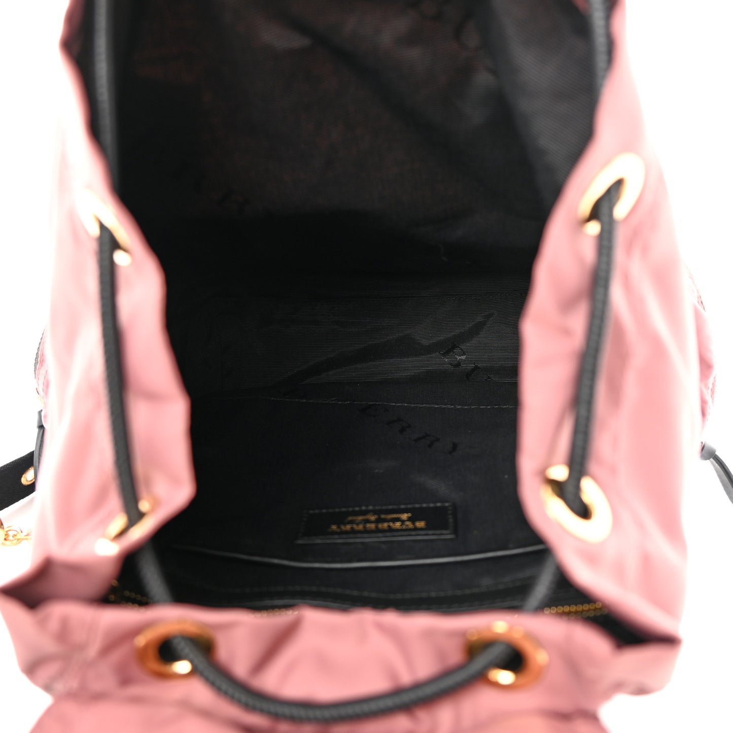 Nylon Medium Rucksack Backpack Mauve Pink