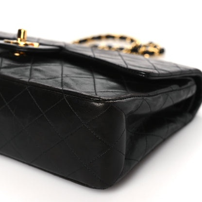 Chanel Lambskin Quilted Medium Double Flap Black 10 of 10