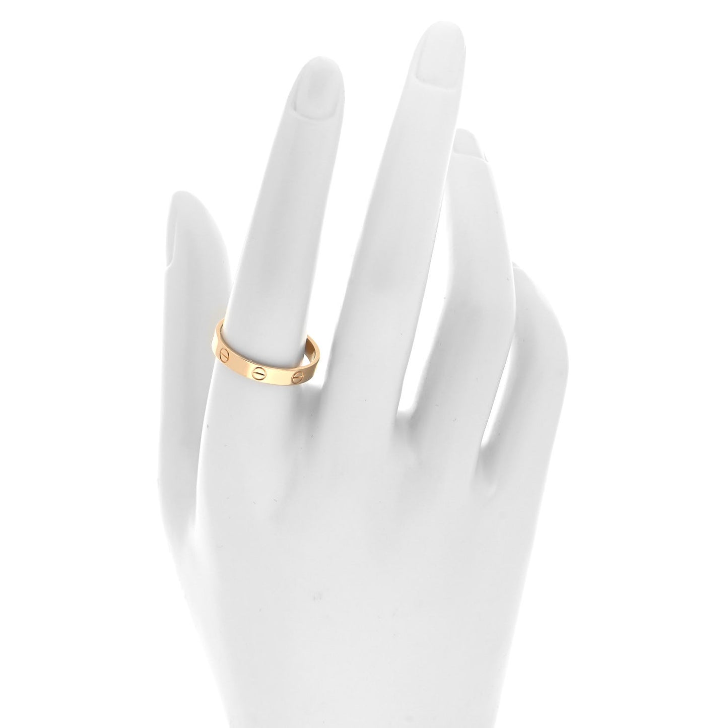 18K Yellow Gold 3.5mm LOVE Wedding Band Ring 59 8.75