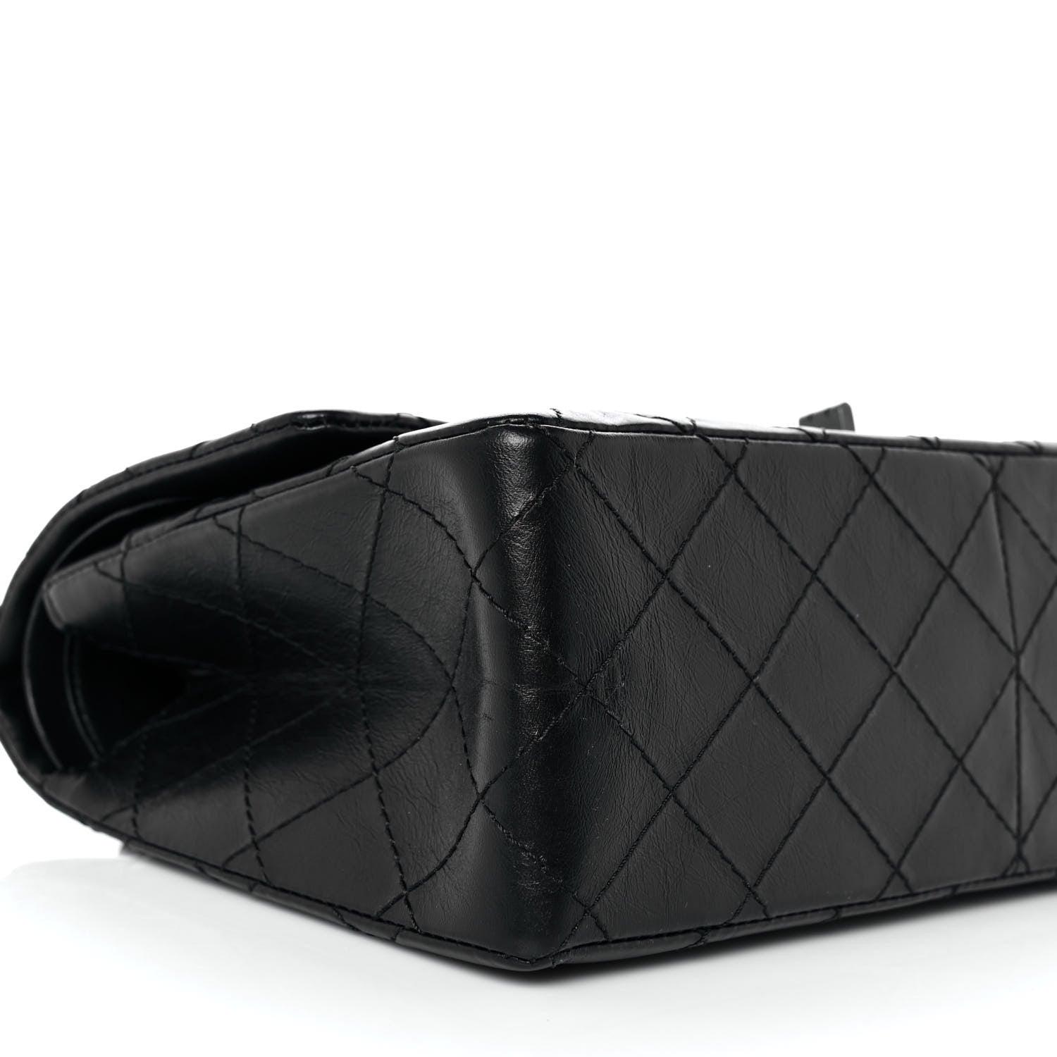 Chanel Aged Calfskin Quilted 2.55 Reissue 226 Flap So Black 8 of 10