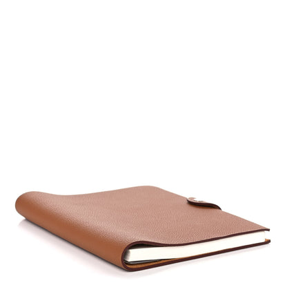 Hermes Togo Ulysse MM Notebook Cover Gold 4 of 13