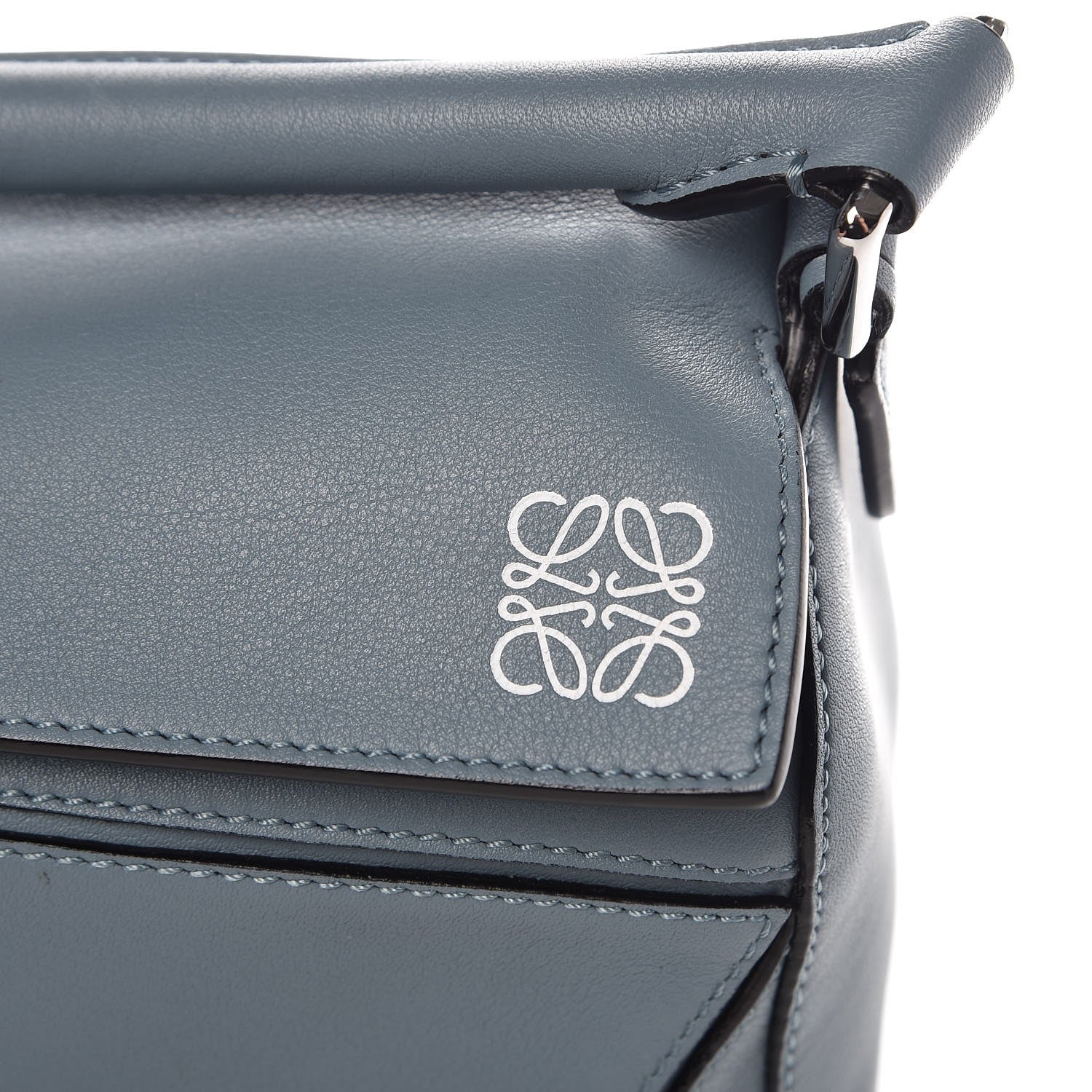 Loewe Calfskin Small Puzzle Bag Stone Blue 7 of 7