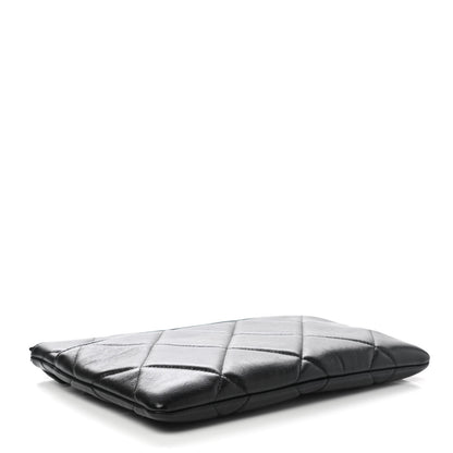 Chanel Goatskin Quilted Chanel 19 Pouch Black 4 of 9