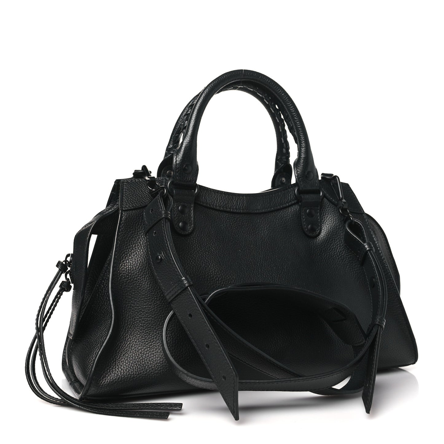 Grained Calfskin Neo Classic Black Hardware S City Black
