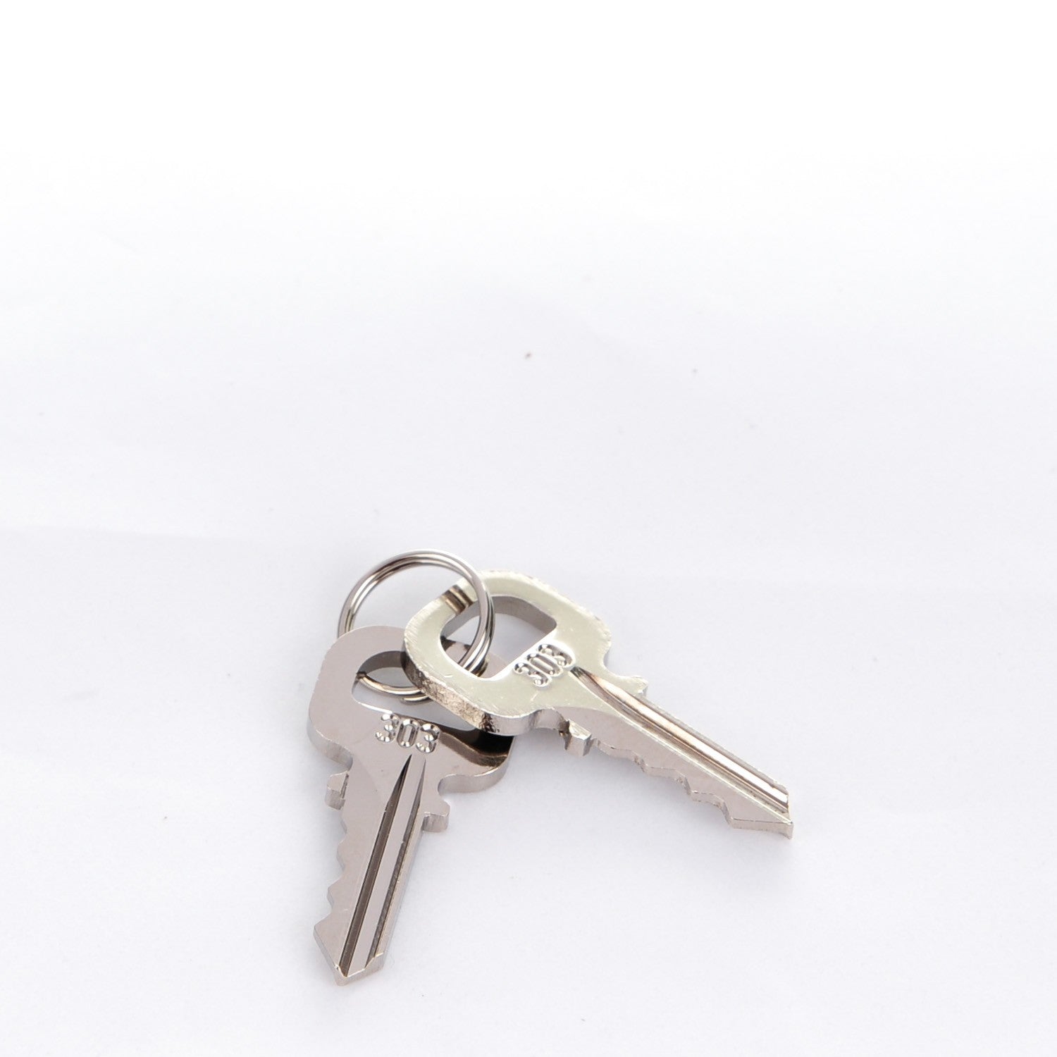 Louis Vuitton Polished Silver Lock and Key Set 5 of 6