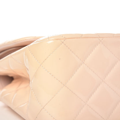 Chanel Patent Quilted Jumbo Double Flap Light Pink 12 of 16