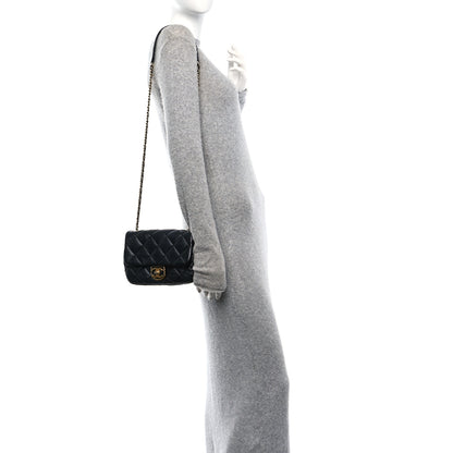 Chanel Lambskin Quilted Mini Flap Black 2 of 12