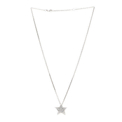 Chanel 18K White Gold Diamond Large Comete Geode Pendant Necklace 3 of 5