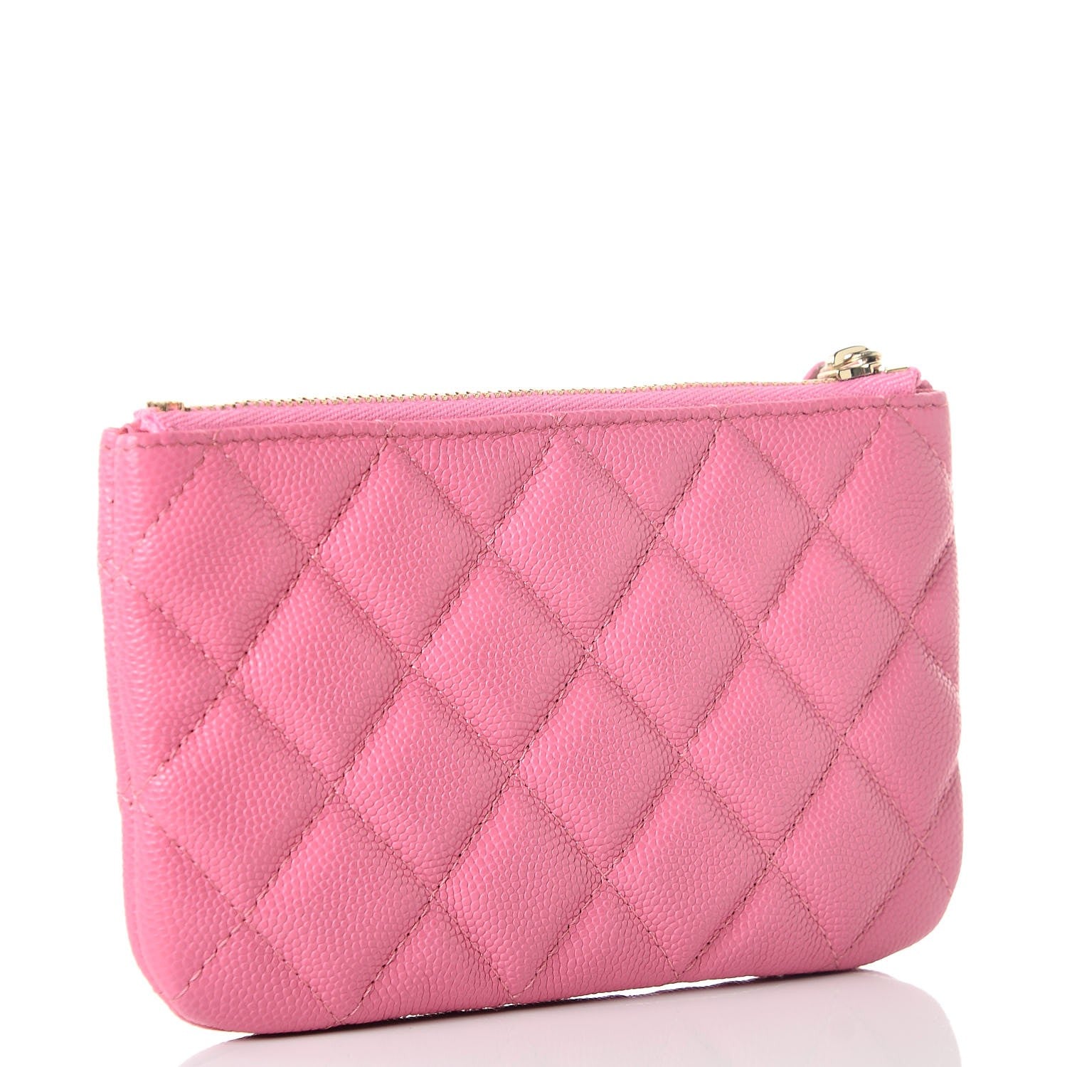 Chanel Caviar Quilted Small Cosmetic Case Pink 3 of 8