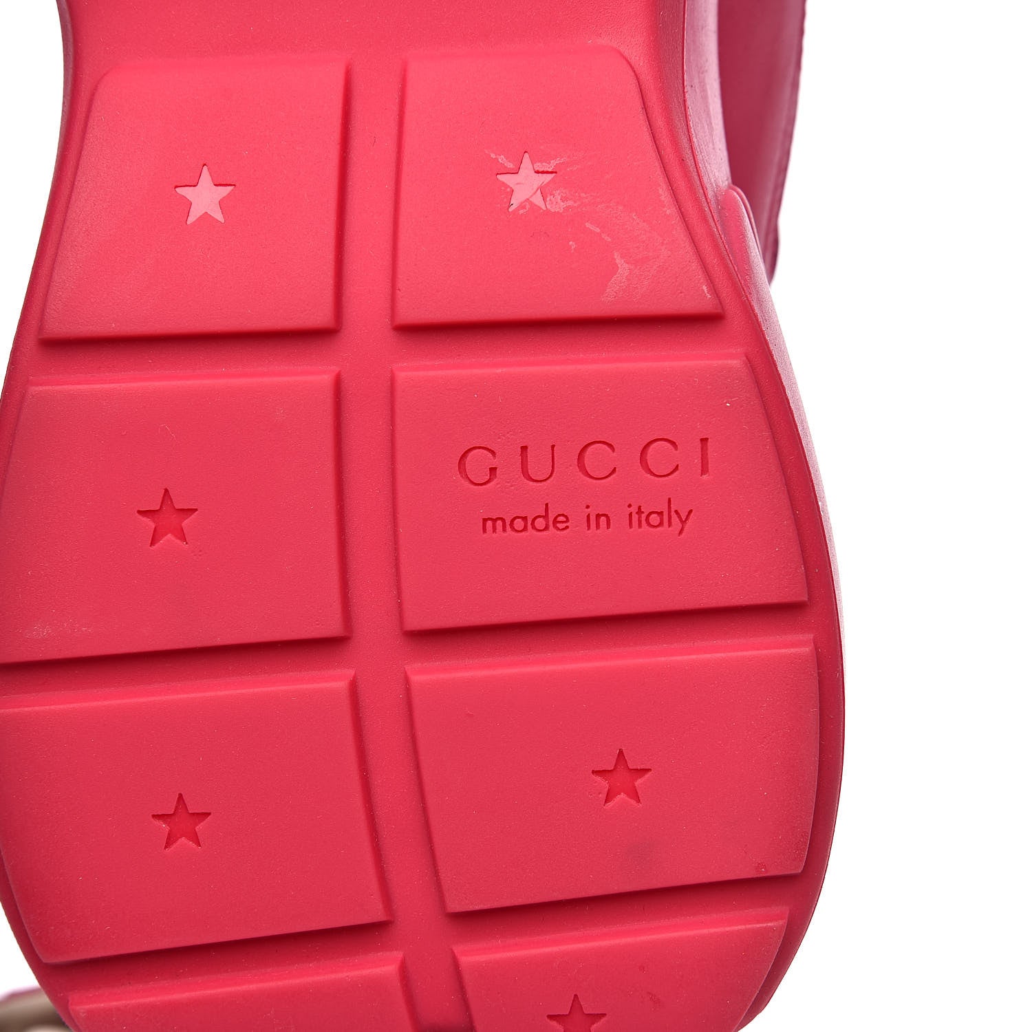 Gucci Calfskin Logo Mens Rhyton Sneakers 12.5 Box Pink 8 of 10