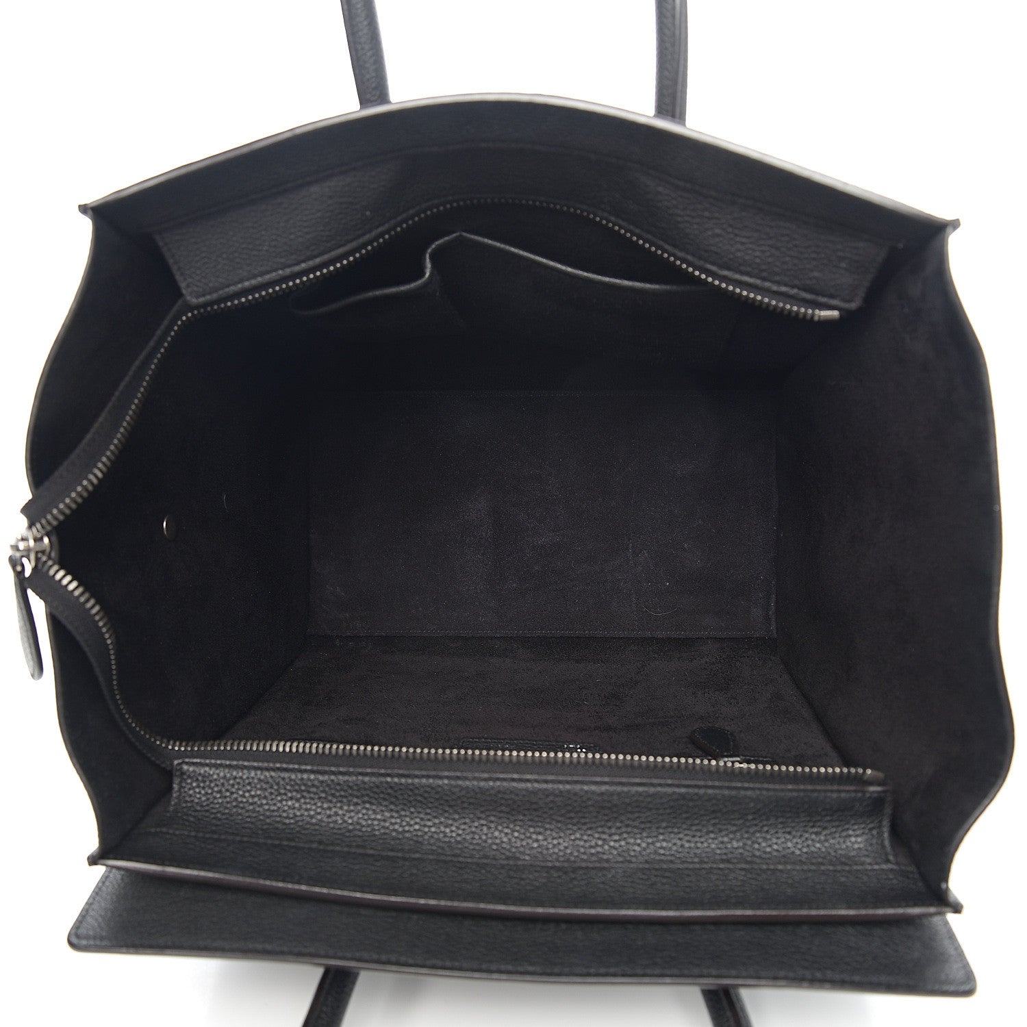 Celine Drummed Calfskin Mini Luggage Black 4 of 11