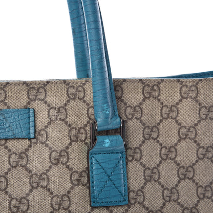 Gucci GG Plus Monogram Small Vertical Tote Turquoise 25 of 26