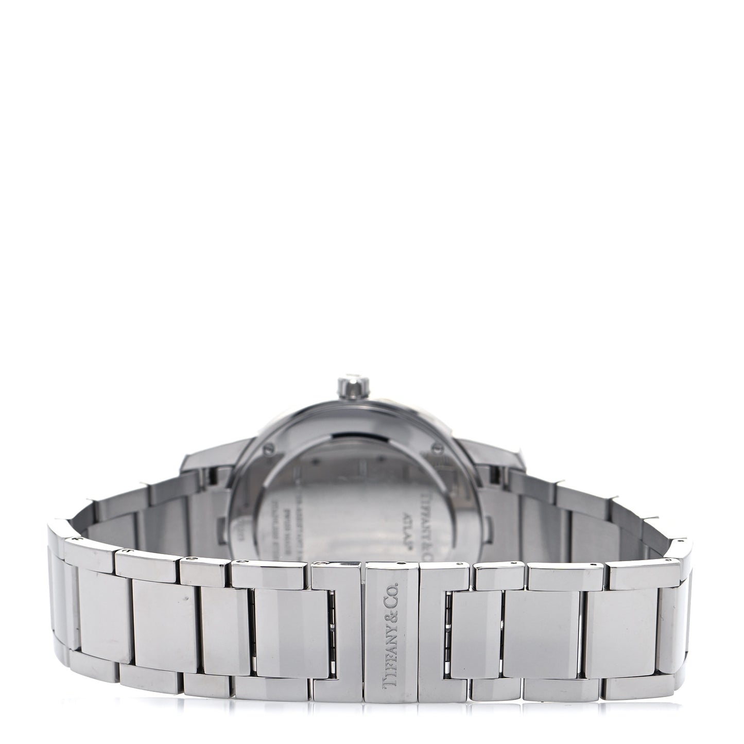 Stainless Steel 37mm Atlas 2-Hand Quartz Watch Black