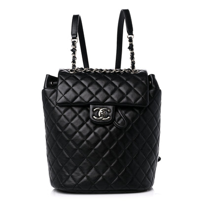 Chanel Lambskin Quilted Small Urban Spirit Backpack Black 1 of 11