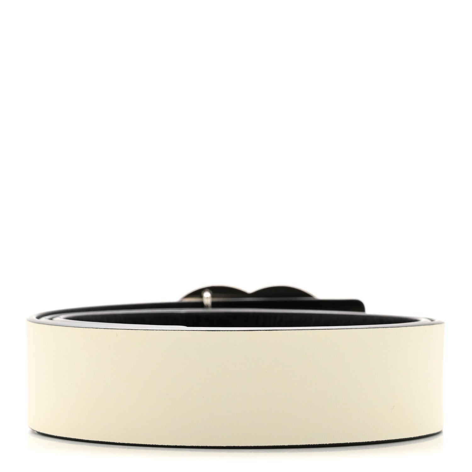 Chanel Calfskin CC Reversible Belt 85 White Black 2 of 9