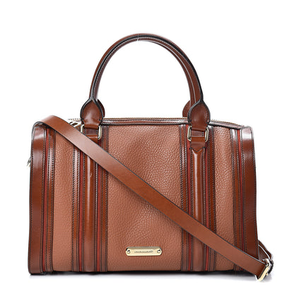 Burberry Grainy Calfskin Medium Alchester Bowling Bag Brown 1 of 15
