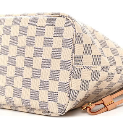Louis Vuitton Damier Azur Neo Neverfull MM Rose Ballerine 10 of 11