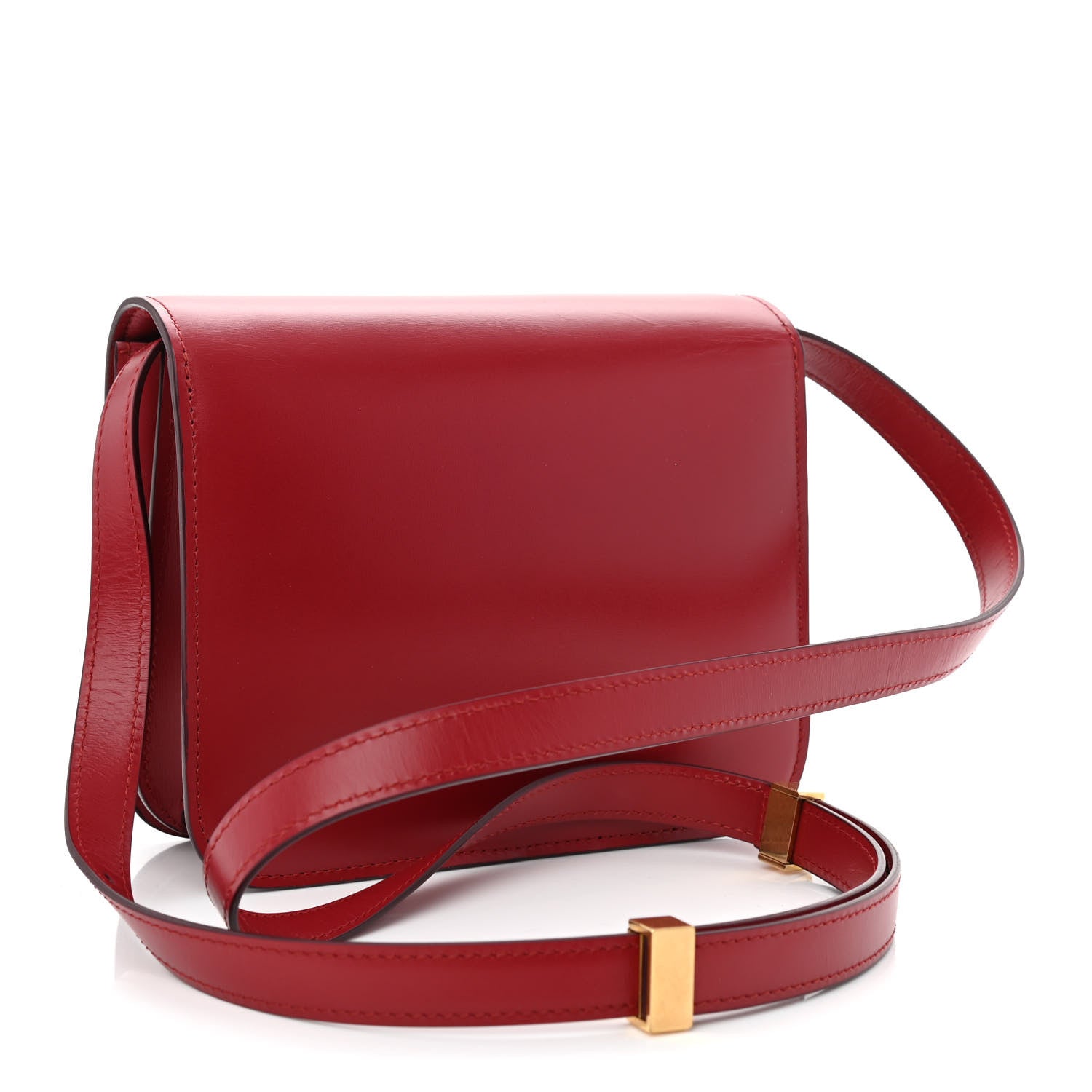 Celine Box Calfskin Teen Classic Box Flap Bag Red 3 of 12