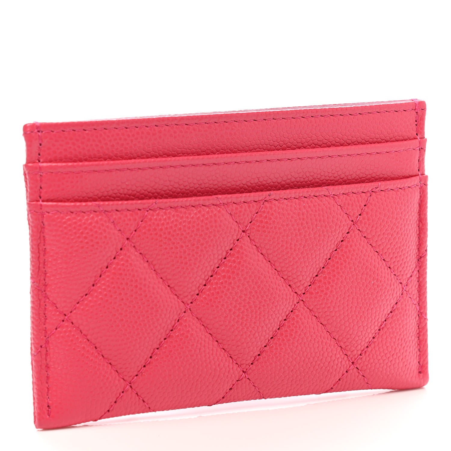 Chanel Caviar Quilted French New Wave Card Holder Rose 3 of 9