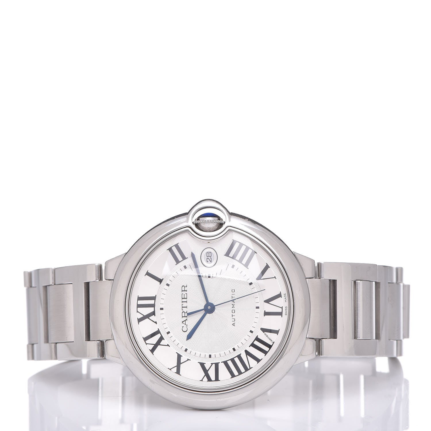 Cartier Stainless Steel 42mm Ballon Bleu De Automatic Watch 3 of 10