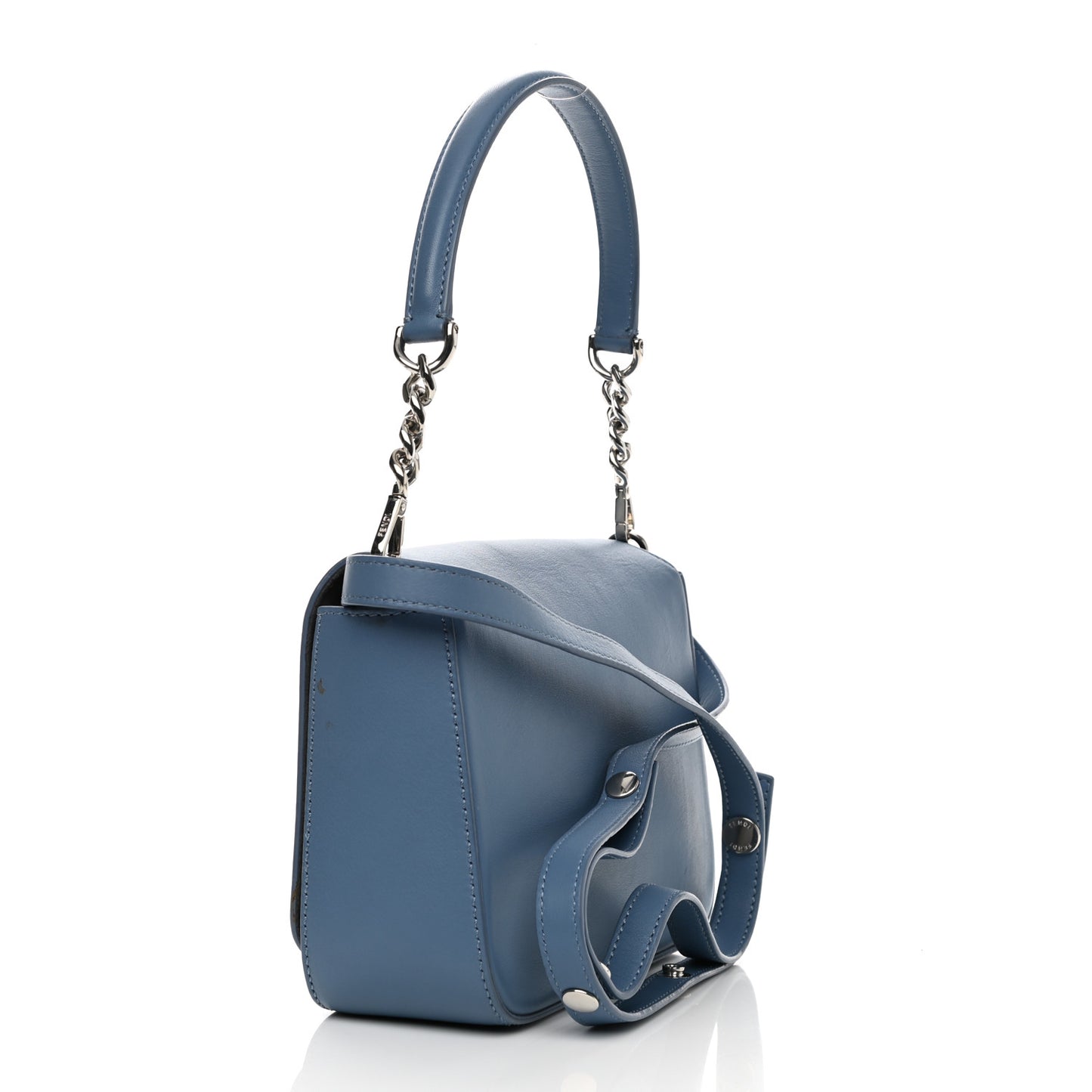 Vitello Dolce 3Baguette Shoulder Bag Light Blue