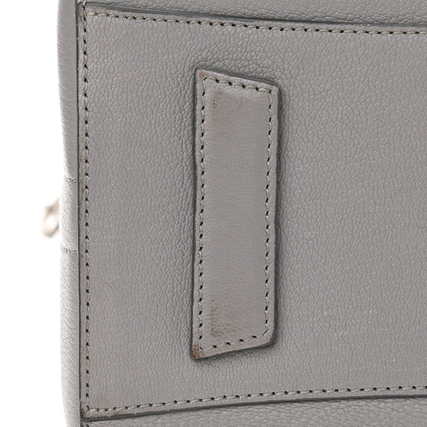 Sugar Goatskin Small Antigona Pearl Grey
