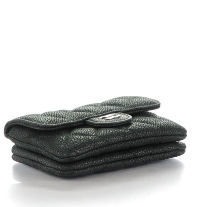 Chanel Iridescent Caviar Quilted Coin Purse Black 4 of 8