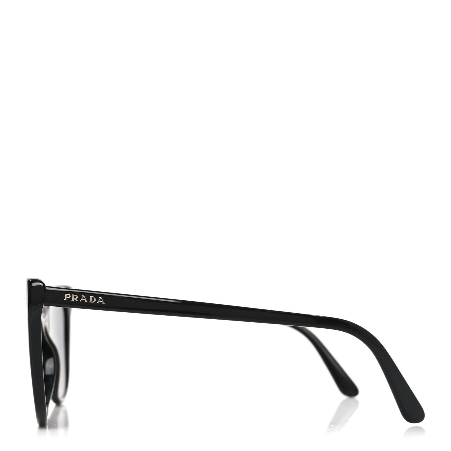 Prada Acetate Cat Eye Sunglasses SPR 01V Black 3 of 7