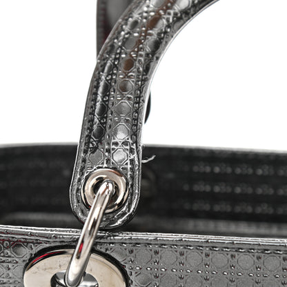 Christian Dior Patent Micro-Cannage Medium Lady Dior Onyx Black 12 of 12