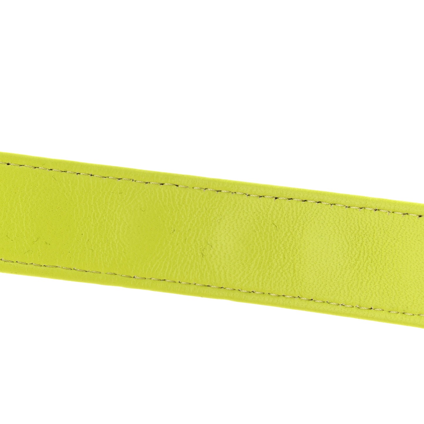 Shiny Lambskin Quilted Chanel 19 Wallet On Chain WOC Neon Yellow
