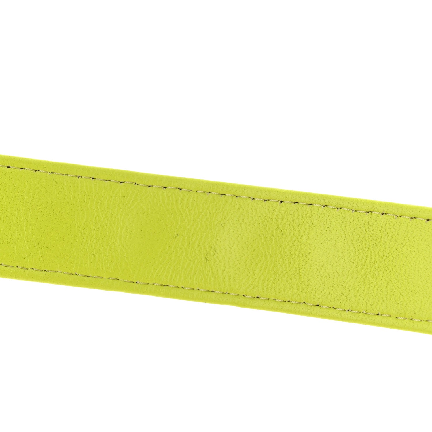 Chanel Shiny Lambskin Quilted Chanel 19 Wallet On Chain WOC Neon Yellow 13 of 14