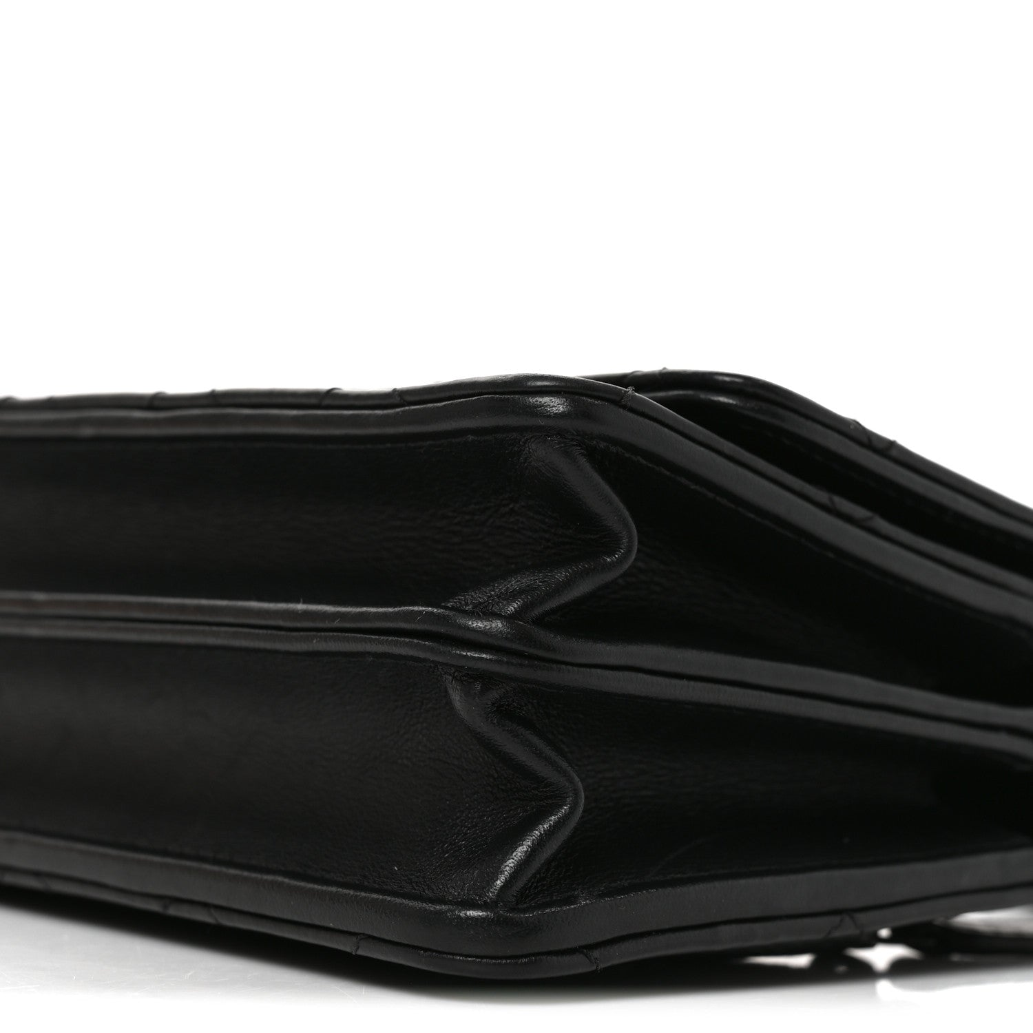 Chanel Aged Calfskin Quilted Mini Reissue Wallet On Chain WOC So Black 11 of 12