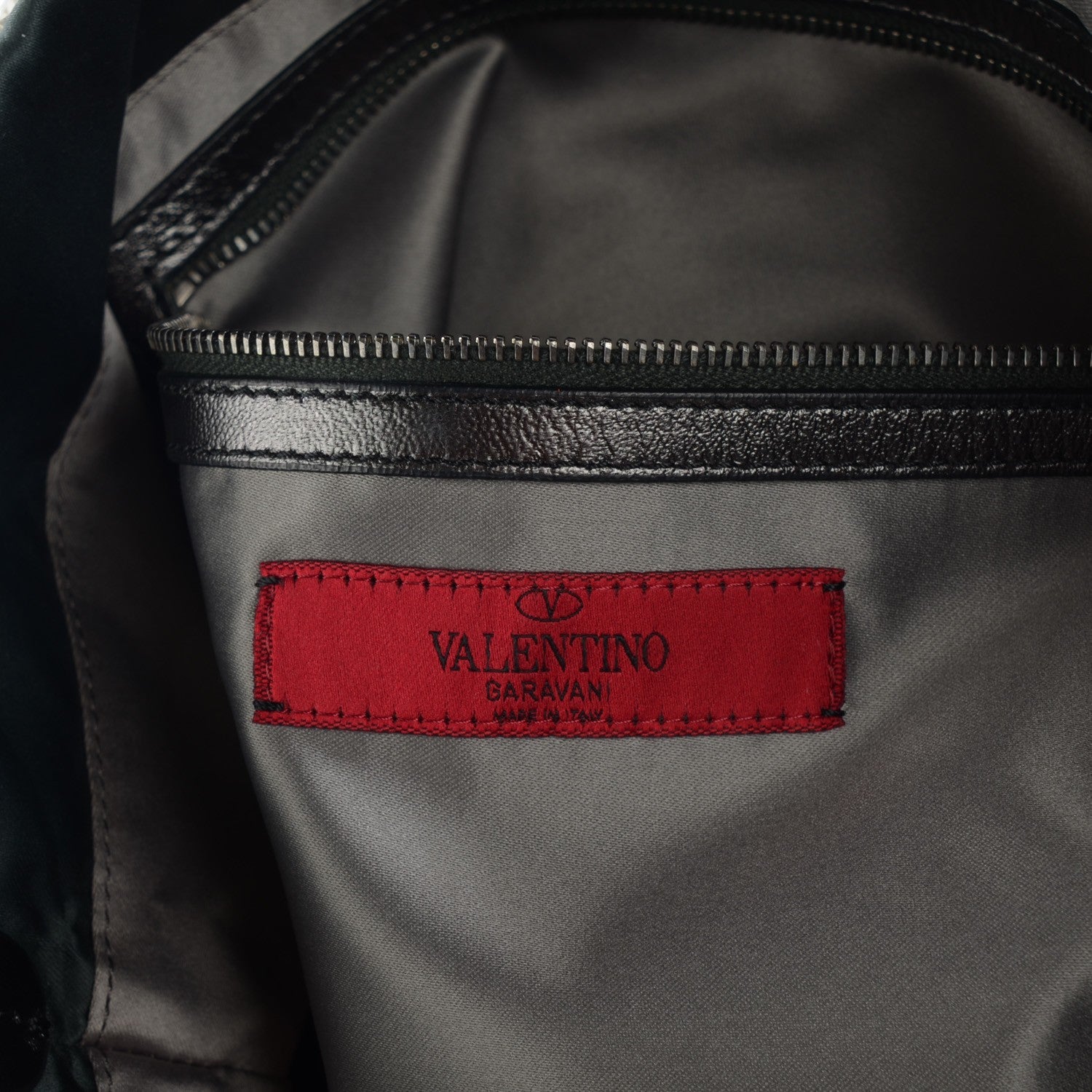 Valentino Garavani Vitello Crystal Ombre Tote Black 6 of 8