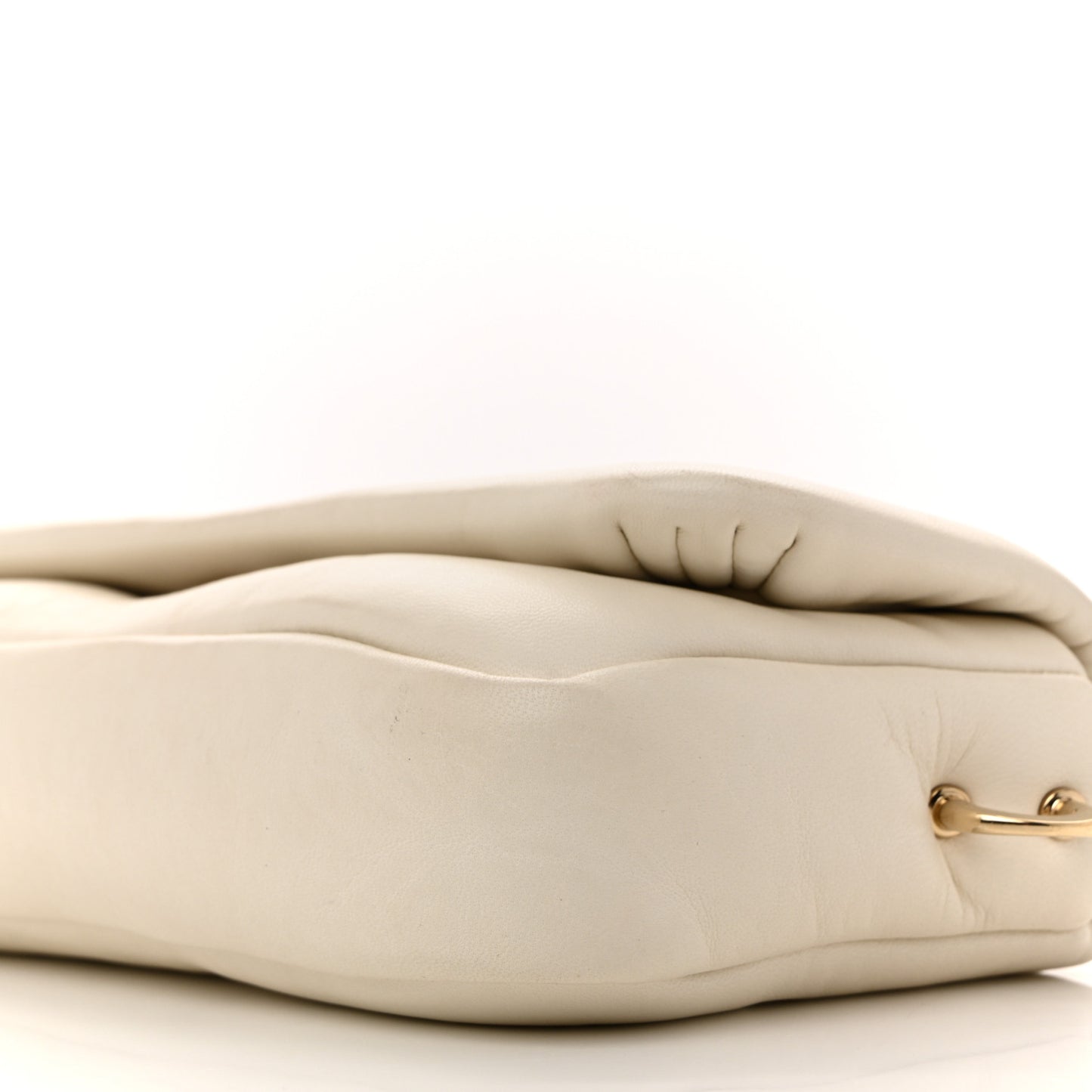 Lambskin Mini GG Milano Top Handle Shoulder Bag White