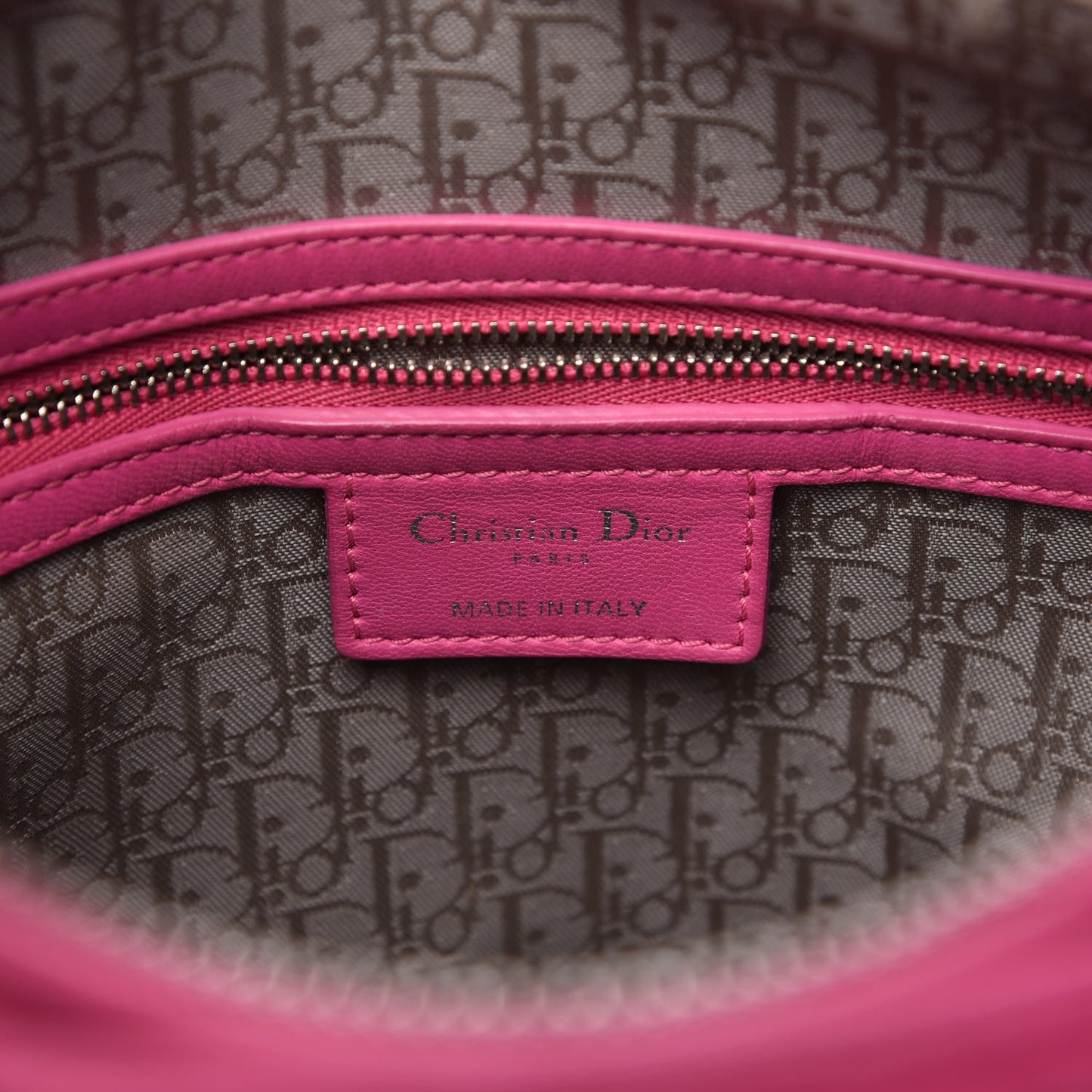 Lambskin Cannage Large Lady Dior Pink