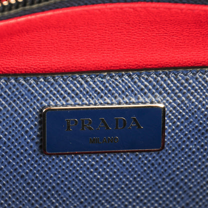 Prada Saffiano Cuir Twin Tote Bleuette 6 of 8