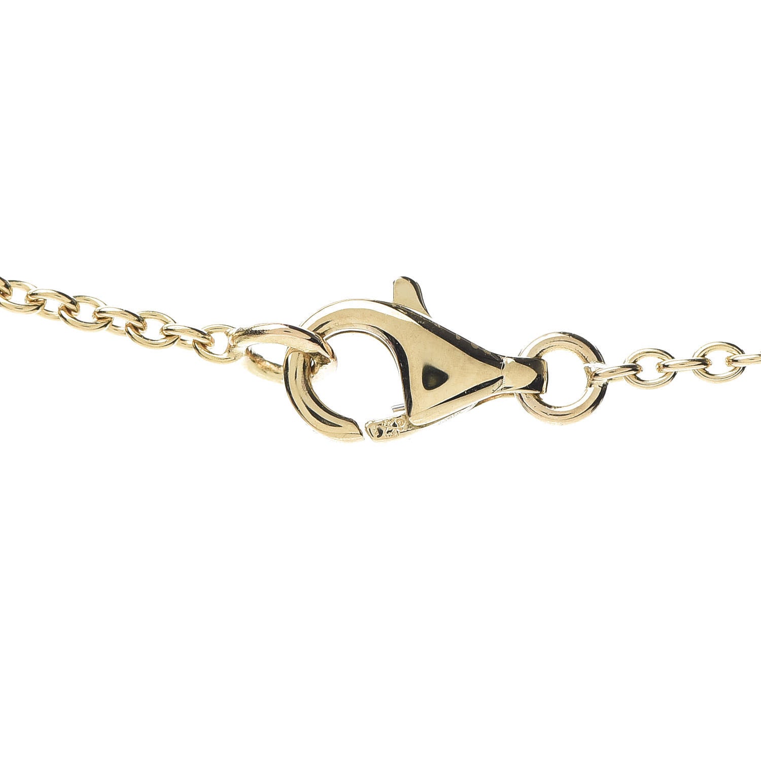 Van Cleef & Arpels 18K Yellow Gold Diamond Cross Pendant Necklace 4 of 5