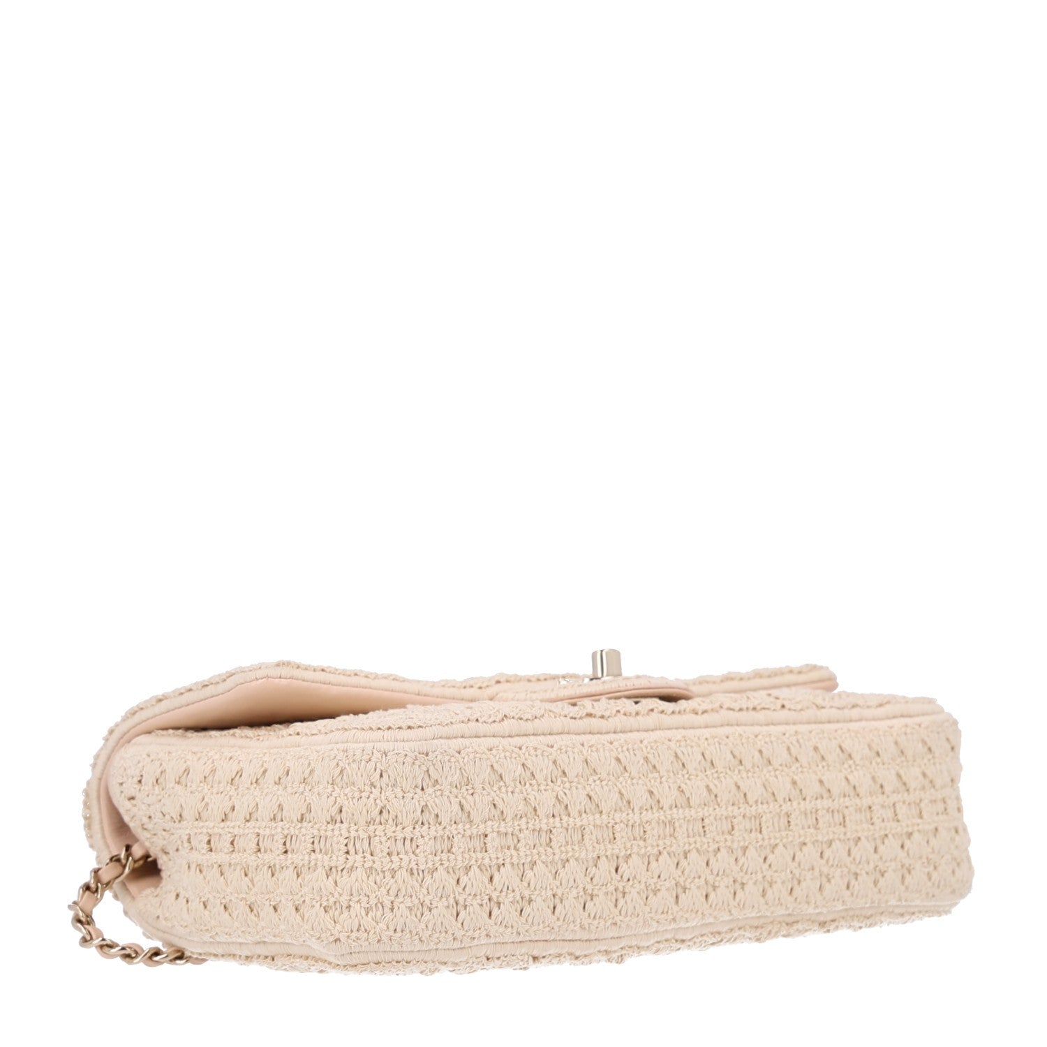Chanel Crochet Embroidered Camelia Small Rectangular Flap Ecru 4 of 11