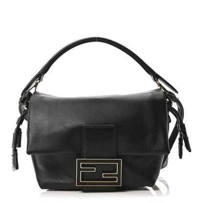Fendi Shiny Nappa Small Mamma Baguette Black 1 of 10