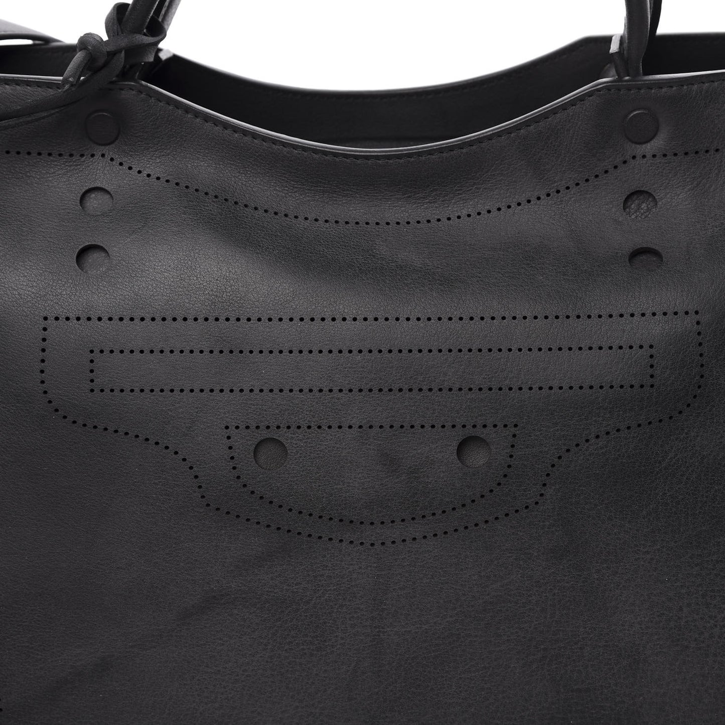 Veau Soyeux Perforated Blackout Hardware City Black