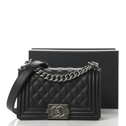 Chanel Calfskin Quilted Small Boy Flap Black 12 of 12