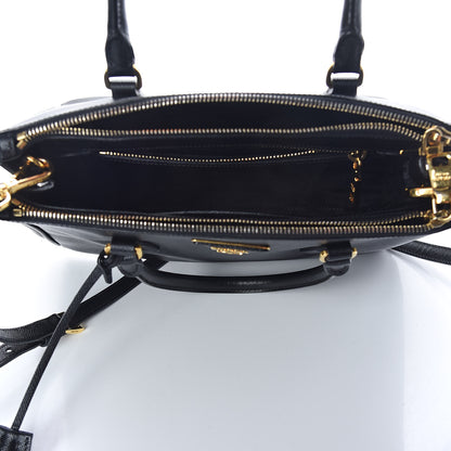 Prada Saffiano Small Galleria Double Zip Tote Black 7 of 14