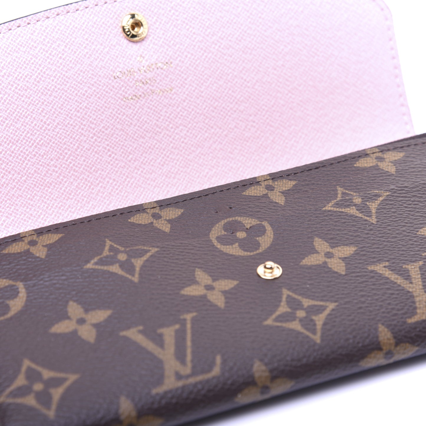 Monogram Emilie Wallet Rose Ballerine