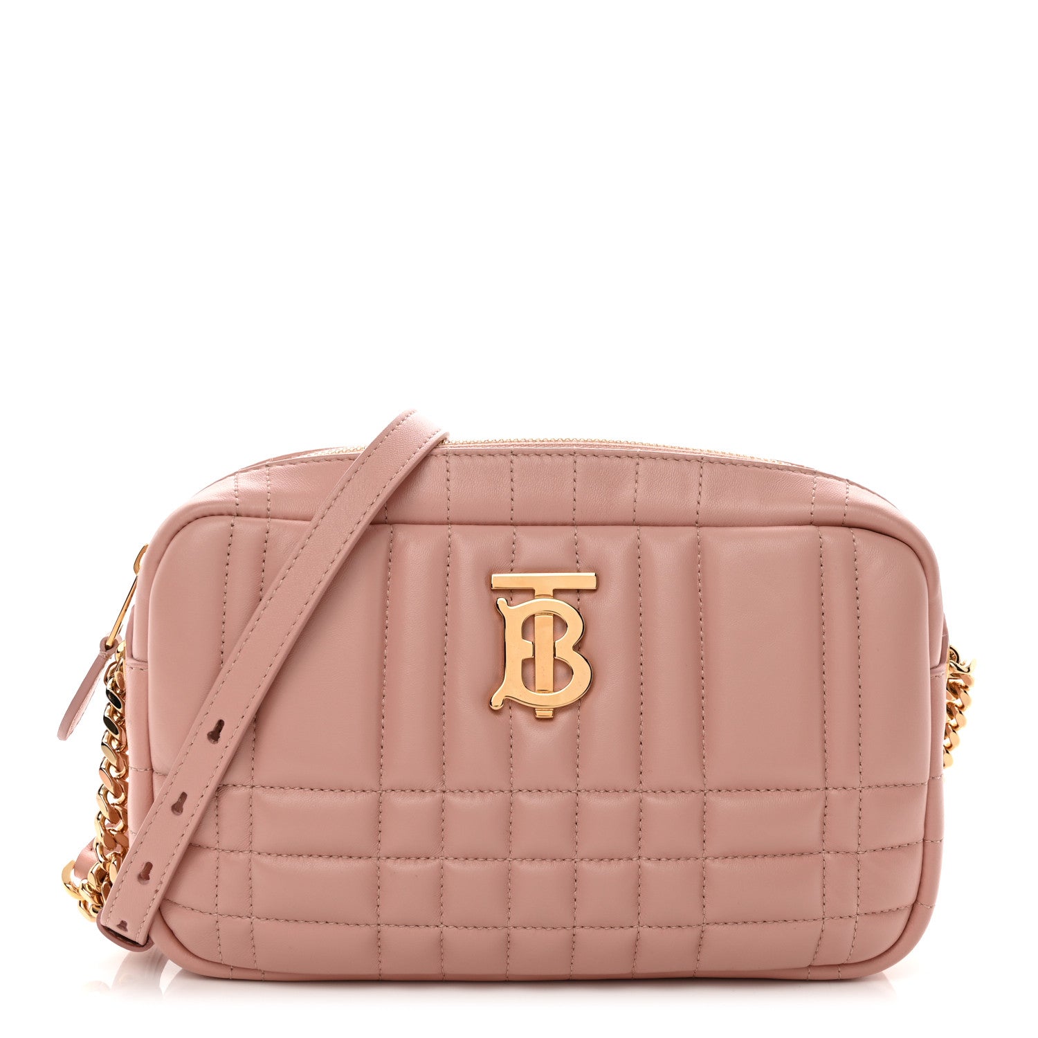 Burberry Calfskin Quilted Small Lola Camera Bag Primrose Pink 1 of 10