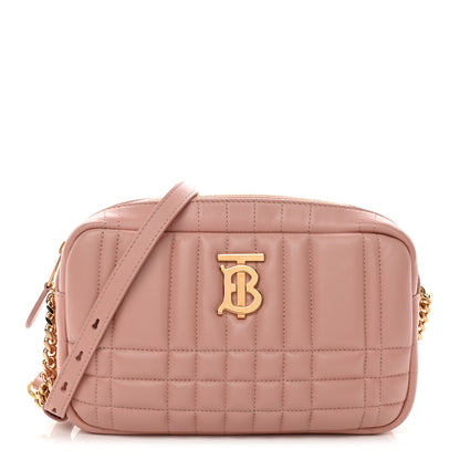 Burberry Calfskin Quilted Small Lola Camera Bag Primrose Pink 1 of 10